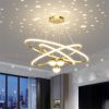 Galaxy 3-Ring Pendant Lamp – Gold