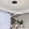 Black 3 Ring Pendant Light